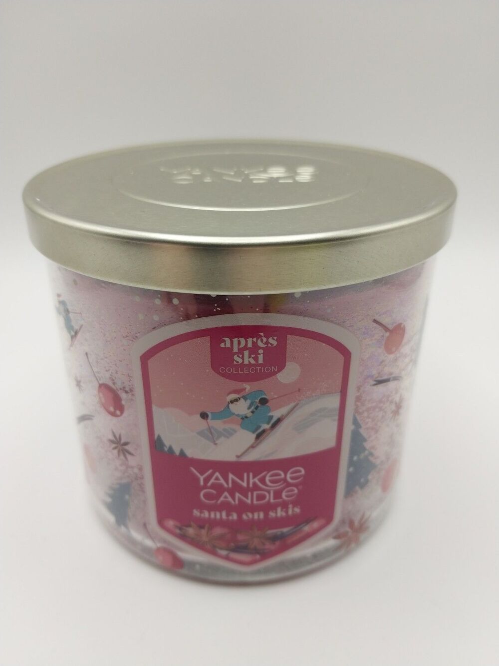 Yankee Candle Santa On Skis Limited Edition 3 Wick 14.5oz Scented Candle New